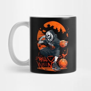 Halloween basketball player ball Mug